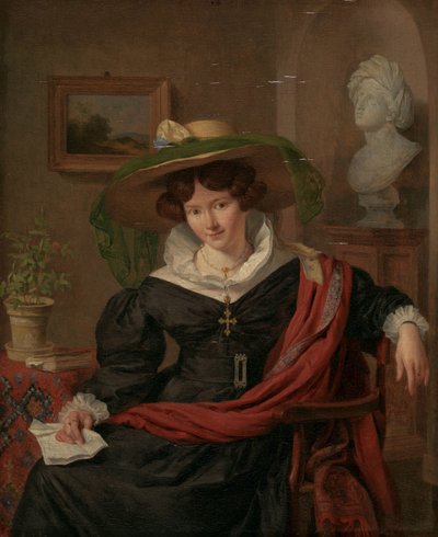 Ritratto di Carolina Frederica Kerst, moglie di Louis Royer da Charles van Beveren