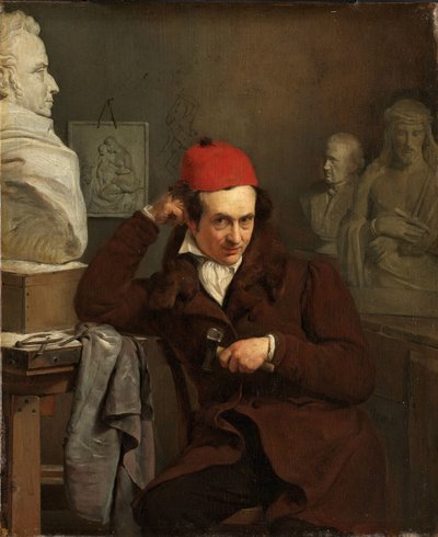 Ritratto di Louis Royer (1793-1868). Scultore da Charles van Beveren