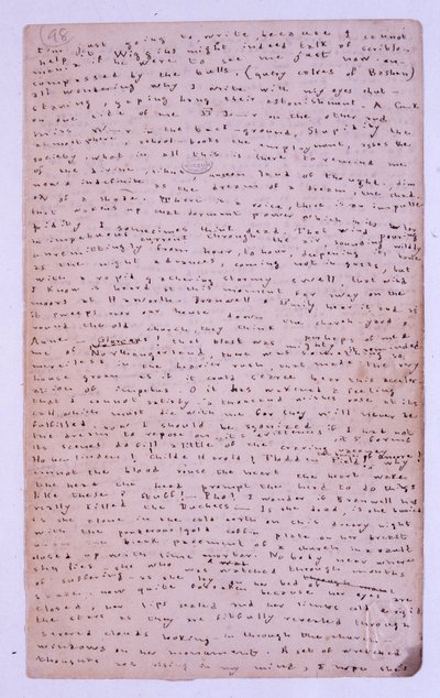 Pagina dal diario di Roe Head, 11 agosto 1886 da Charlotte Bronte