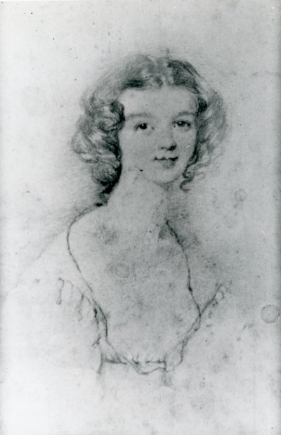 Ritratto di Ellen Nussey da Charlotte Bronte