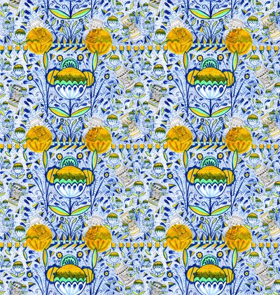 Design del Pattern del Museo Ashmolean, 2020 da Charlotte Orr
