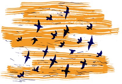 Uccelli in volo da Charlotte Orr