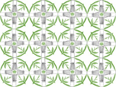 Pattern Ripetuto di Matcha, 2018 da Charlotte Orr