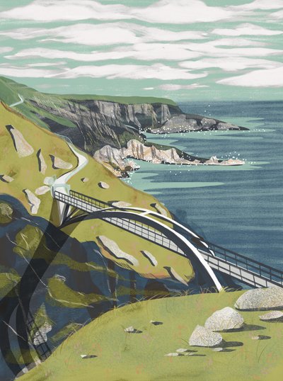 Sentiero tortuoso sul ponte costiero da Charlotte Trudgett