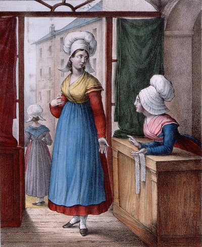 Donne della città di Avranches, Normandia, tavola da 