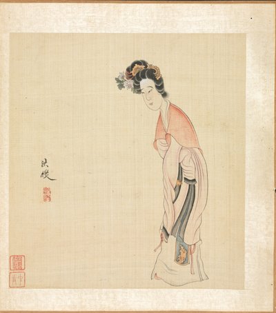 Dipinti dopo antichi maestri: Una signora da Chen Hongshou