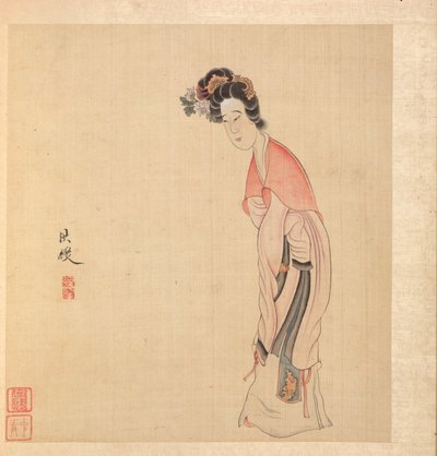 Dipinti dopo i Maestri Antichi: Una signora, 1598-1652 da Chen Hongshou