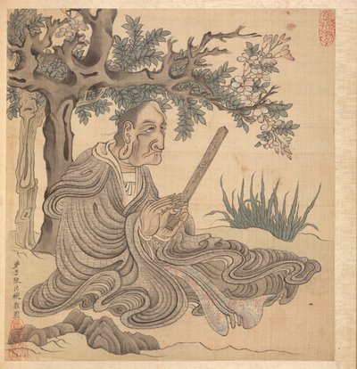 Dipinti dopo i Maestri Antichi: Un Lohan [dopo Kuan-hsiu], 1598-1652 da Chen Hongshou