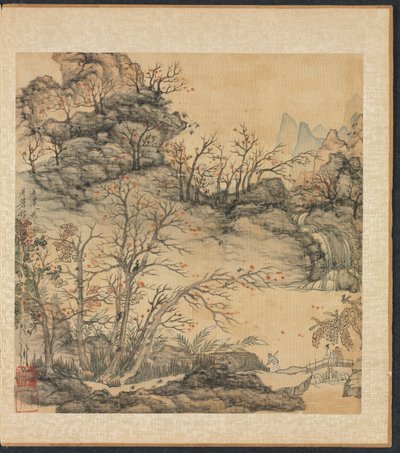 Dipinti dopo antichi maestri: Paesaggio autunnale da Chen Hongshou