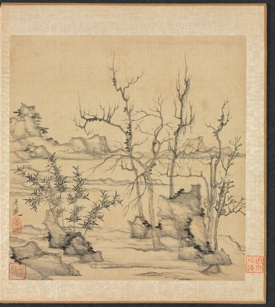 Dipinti dopo antichi maestri: Paesaggio nello stile di Ni Zan da Chen Hongshou