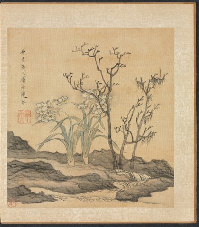 Dipinti dopo antichi maestri: Narciso e alberi spogli da Chen Hongshou