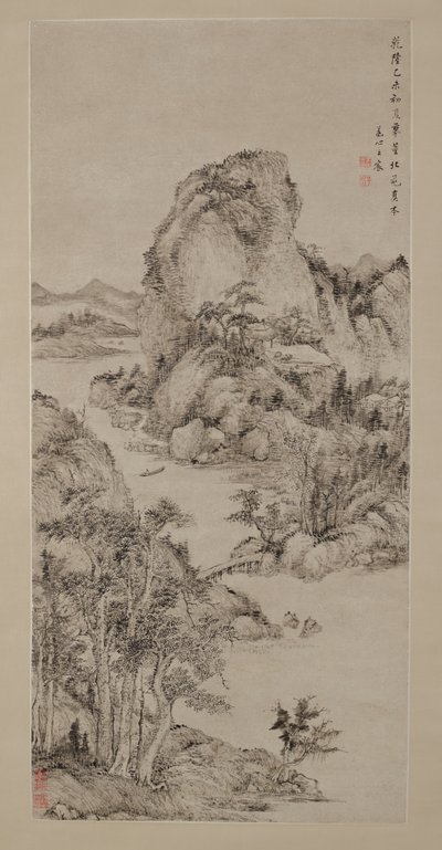Paesaggio dopo Dong Yuan da Chen Wang