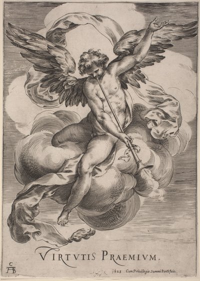 Figura allegorica: Virtutis Praemium, 1628 da Cherubino Alberti