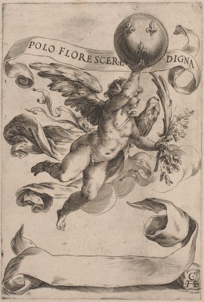 Genio con lo Stemma dei Medici da Cherubino Alberti