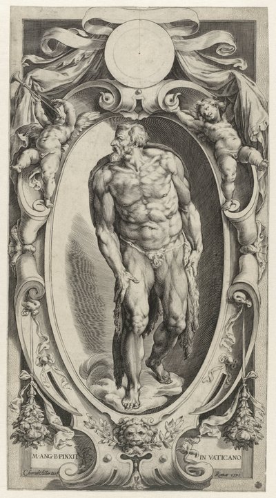 San Giovanni Battista in una Cartouche da Cherubino Alberti