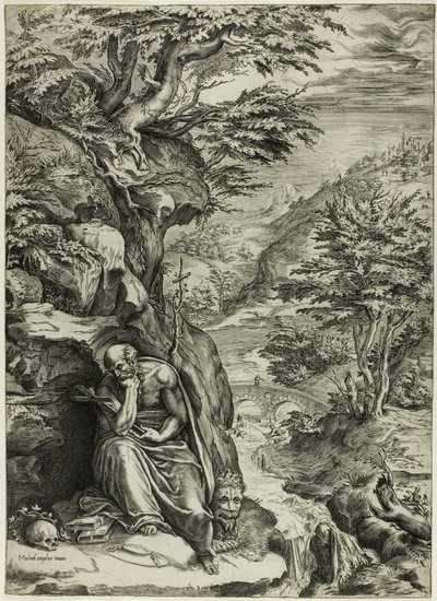 San Girolamo nel deserto da Cherubino Alberti