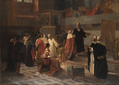 Ludovico il Moro visita Leonardo da Vinci nel Refettorio del Convento di Santa Maria delle Grazie da Cherubino Cornienti