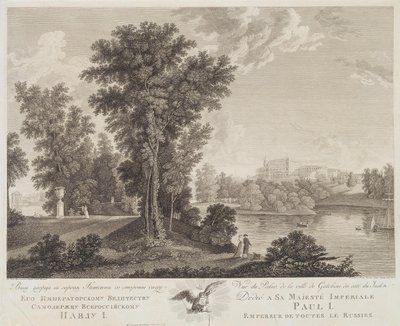 Veduta del Palazzo di Gatchina dal Parco, 1799-1800 da Chessky