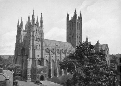 Cattedrale di Canterbury, c1896 da Chester Vaughan