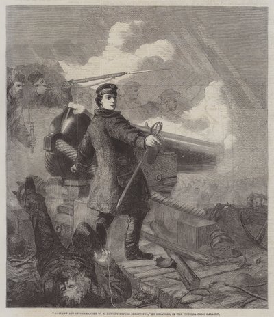 Atto galante del comandante W N Hewett prima di Sebastopoli da Chevalier Louis William Desanges