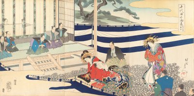 Album di uomini del castello di Chiyoda, 1897 da Chikanobu Yoshu