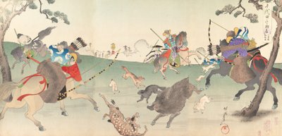 Album di uomini del castello di Chiyoda da Chikanobu Yoshu