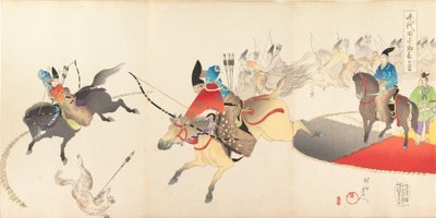 Album di uomini del castello di Chiyoda, 1897 da Chikanobu Yoshu