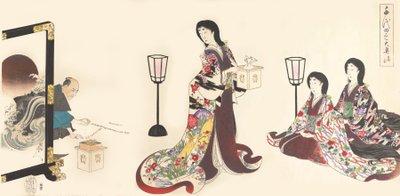 Album di donne del Castello di Chiyoda, 1895 da Chikanobu Yoshu