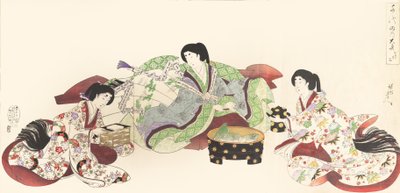 Album di donne del castello di Chiyoda, 1895 da Chikanobu Yoshu