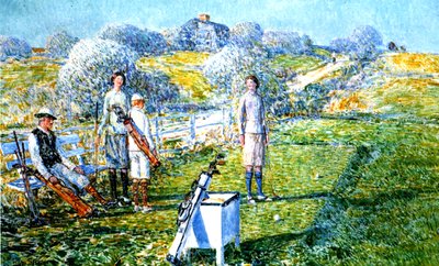 Una partita di golf da Childe Frederick Hassam