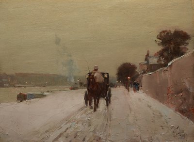 Lungo la Senna, inverno da Childe Frederick Hassam