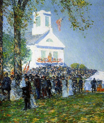 Una fiera di campagna americana da Childe Frederick Hassam