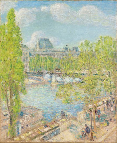 Aprile, Quai Voltaire, Parigi da Childe Frederick Hassam