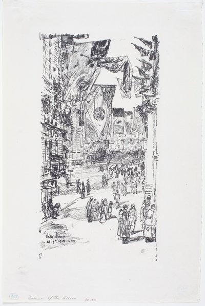 Viale degli Alleati, Strada della Città (5th Ave) da Childe Frederick Hassam