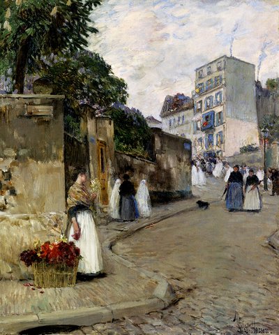 Montmartre, Parigi da Childe Frederick Hassam