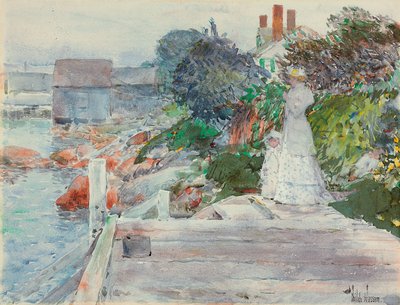 Fronte oceano, Gloucester, Massachusetts, c.1890-95 da Childe Frederick Hassam