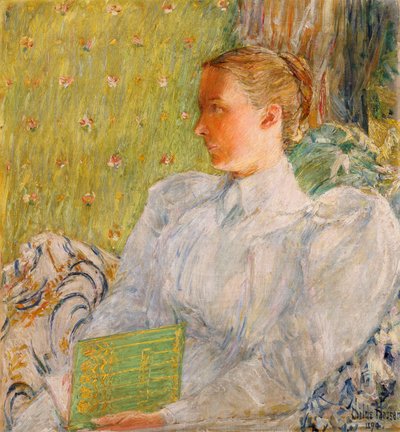 Ritratto di Edith Blaney (Mrs. Dwight Blaney) da Childe Frederick Hassam
