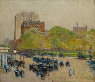Mattina di primavera nel cuore della città da Childe Frederick Hassam