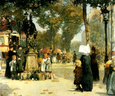 Scena di strada, Parigi da Childe Frederick Hassam