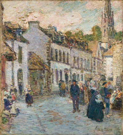 Strada a Pont Aven - Sera da Childe Frederick Hassam