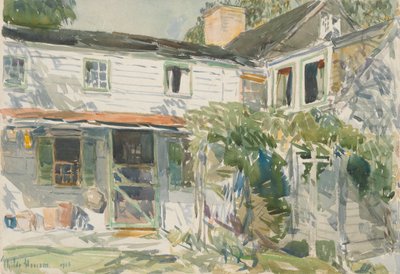 Retro della vecchia casa da Childe Hassam