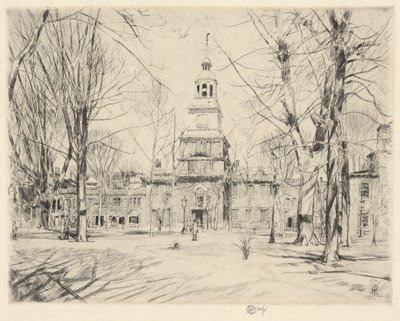 Independence Hall, Philadelphia, 1926 da Childe Hassam