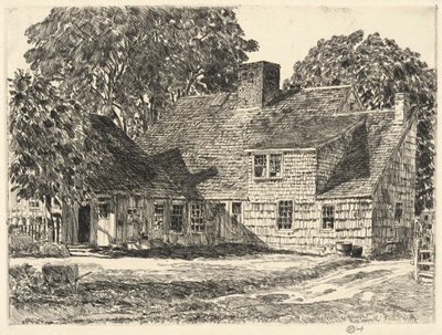 Vecchia Casa Dominy, Easthampton da Childe Hassam