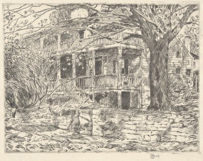 Vecchia casa, Cos Cob, 1915 da Childe Hassam