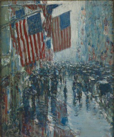 Giorno di pioggia, Fifth Avenue da Childe Hassam