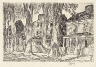 Strada del villaggio al sole, 1925 da Childe Hassam