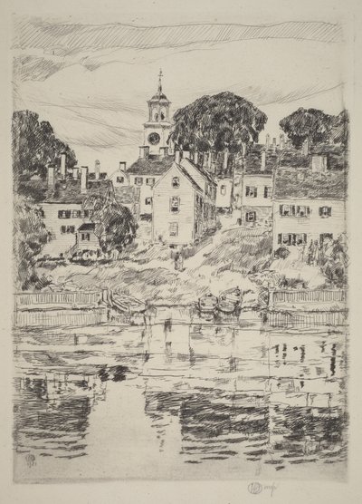 Il campanile della chiesa, Portsmouth da Childe Hassam