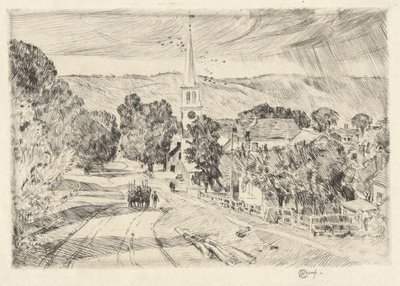 Villaggio del Vermont, 1923 da Childe Hassam