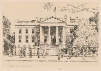 Casa Bianca, Washington, 1925 da Childe Hassam