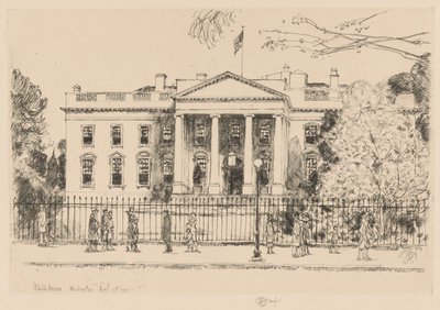 Casa Bianca, Washington, 1925 da Childe Hassam